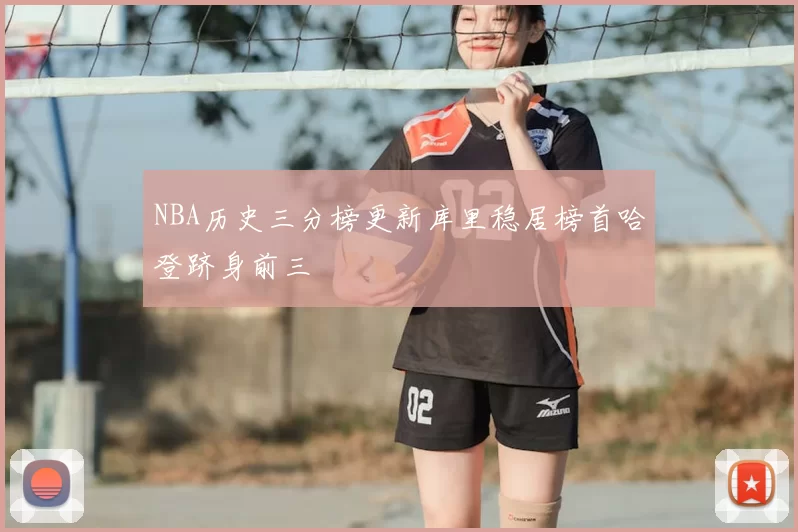 NBA历史三分榜更新库里稳居榜首哈登跻身前三